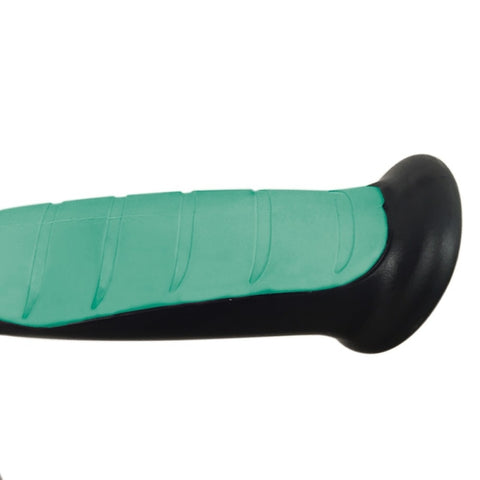 Muleta de aluminio con puño anatómico de goma color verde
