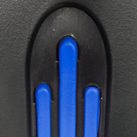 Pack 2 muletas de aluminio con puño anatómico de goma color azul