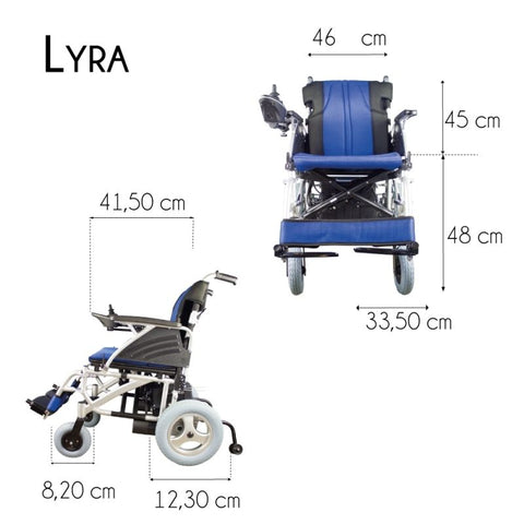 Silla de ruedas eléctrica plegable Lyra